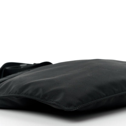 Prada Nylon Vela Flat Messenger Bag Black 10 of 12
