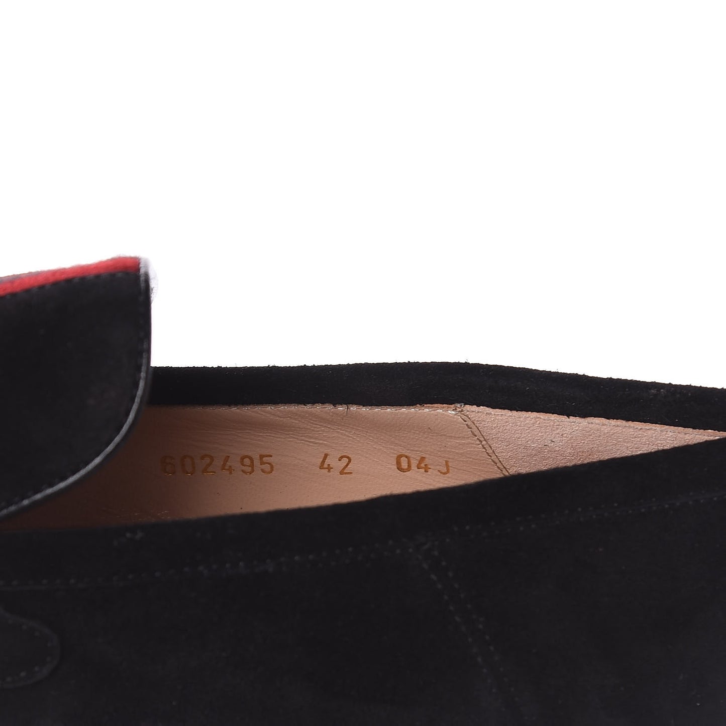 Suede Web Womens Loafers 42 Black