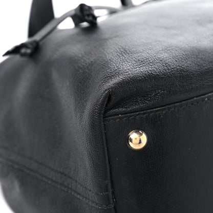 Saint Laurent Calfskin Reversible Double Sac Y Tote Black Gold 5 of 23