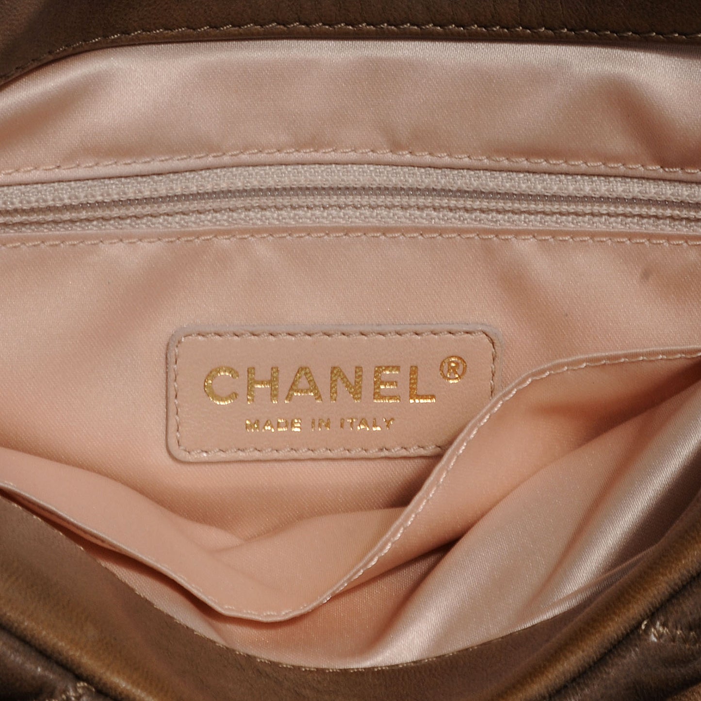 Lambskin Bubble Quilt Flap Bag Brown