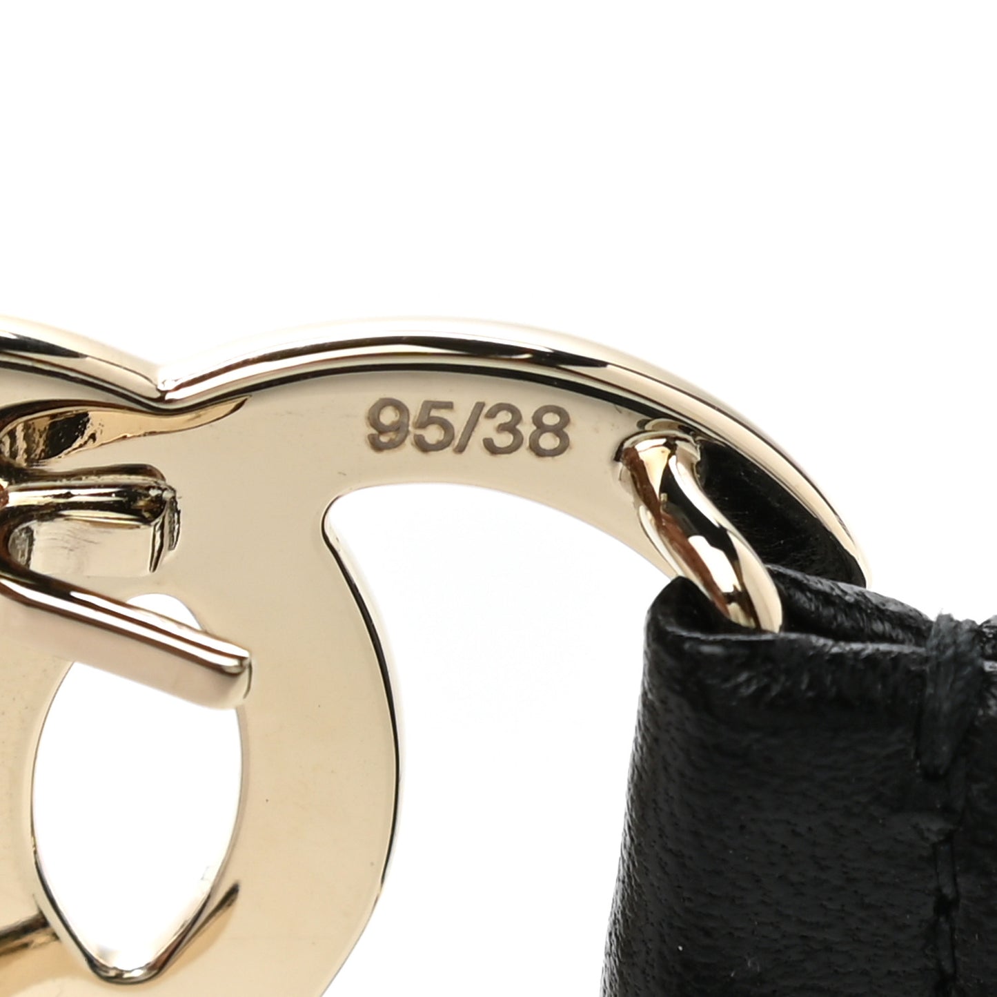 Calfskin CC Belt 95 38 Black