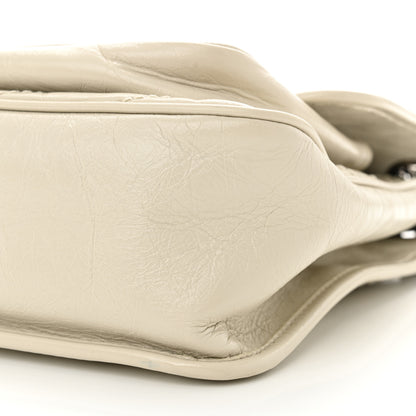Saint Laurent Crinkled Calfskin Matelasse Monogram Medium Niki Chain Satchel Crema Soft 10 of 15