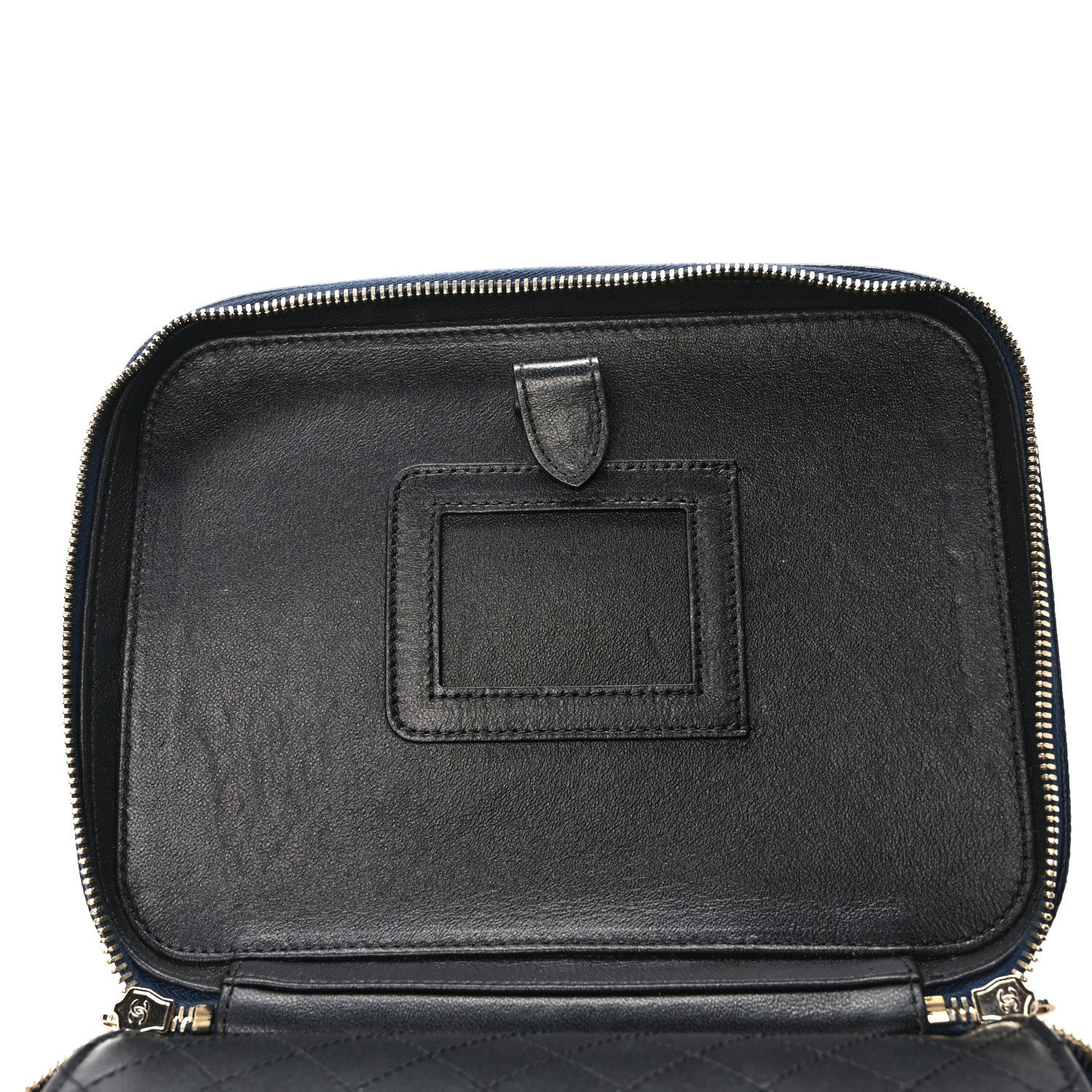 Chanel Caviar Quilted Large CC Filigree Vanity Case Navy 13 of 13