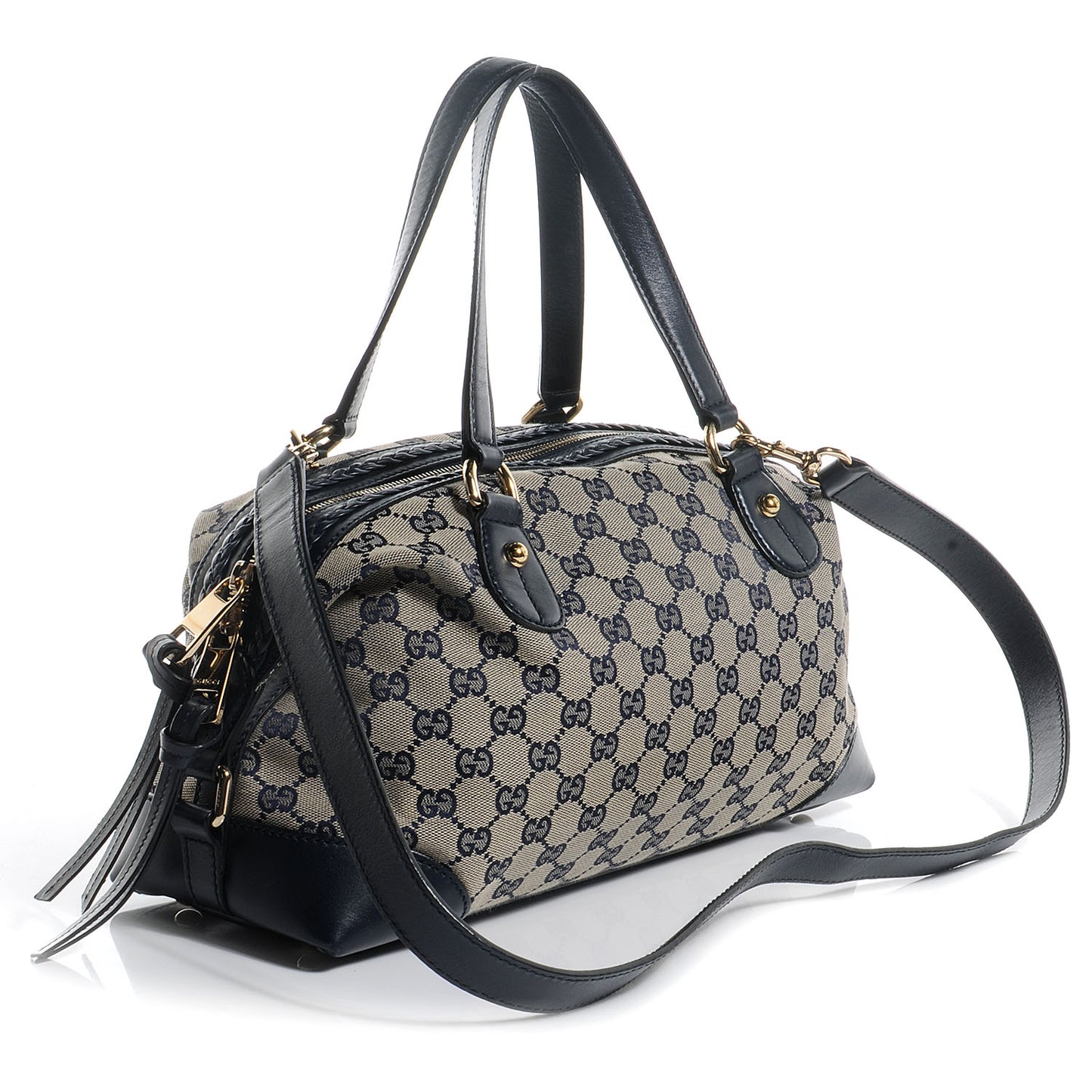Monogram Brick Lane Small Boston Navy