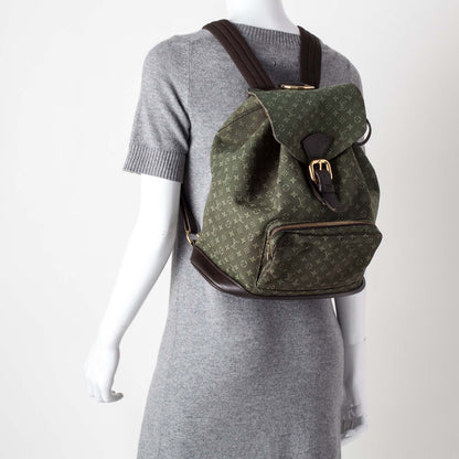 Louis Vuitton Mini Monogram Montsouris GM Backpack Kaki 2 of 10