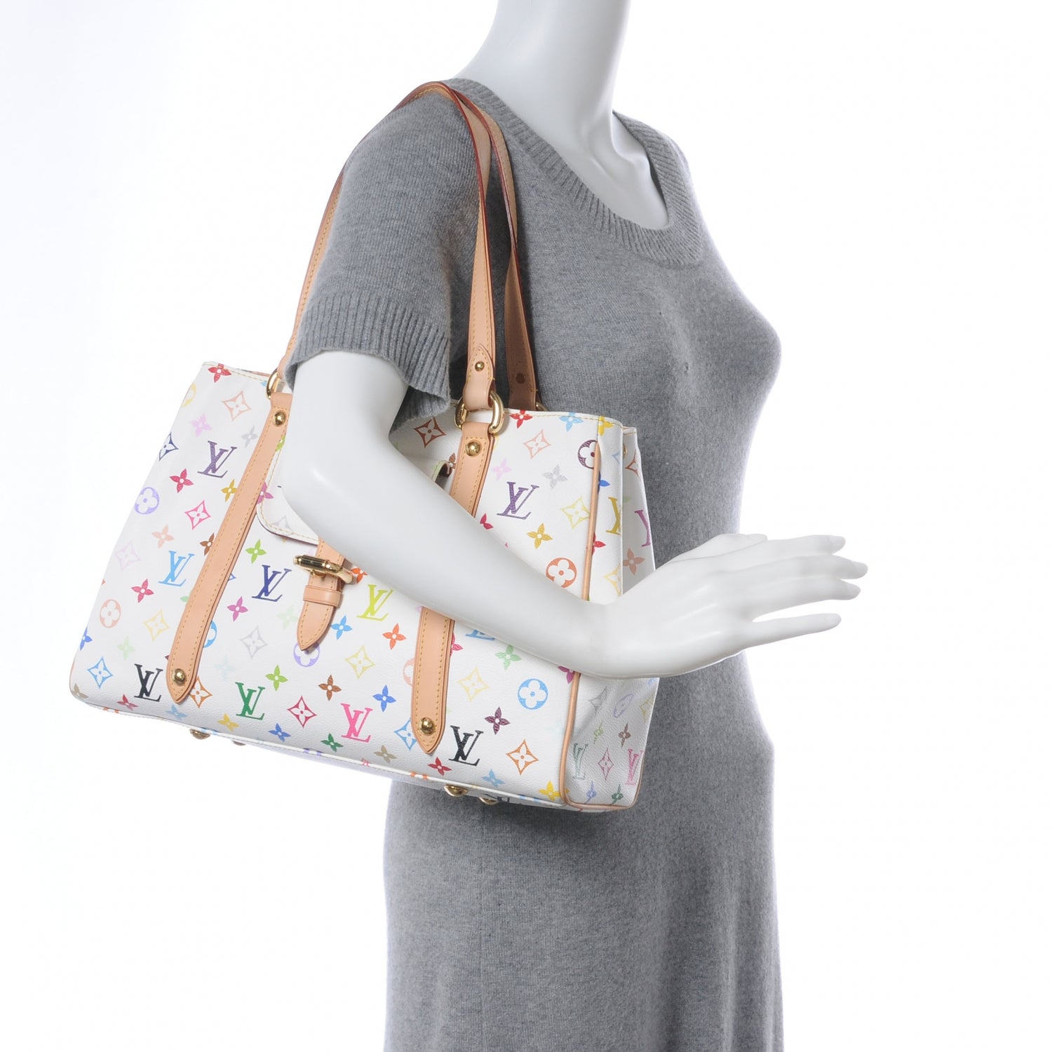 Louis Vuitton Monogram Multicolor Aurelia MM White 2 of 7