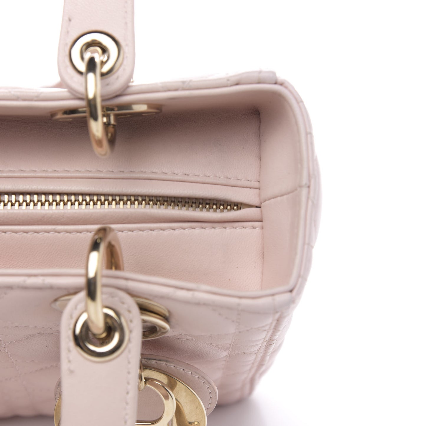 Lambskin Cannage Medium Lady Dior Light Pink