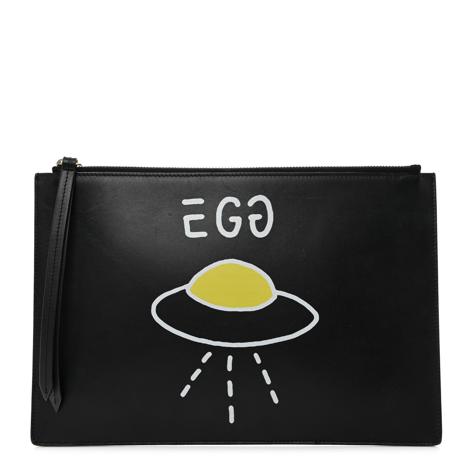 Gucci Calfskin Gucci Egg Pouch Black 1 of 8