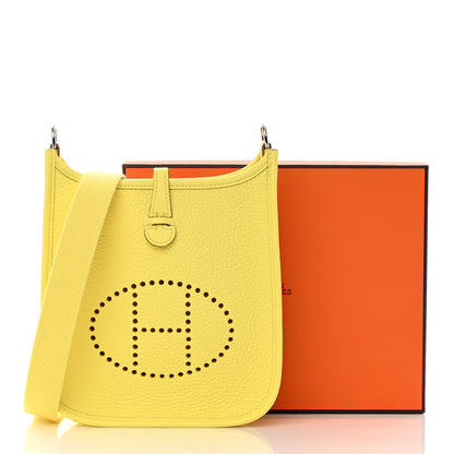 Hermes Taurillon Clemence Evelyne TPM Limoncello 12 of 12