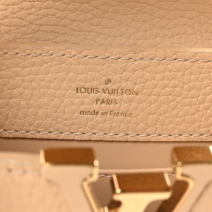 Louis Vuitton Taurillon Snakeskin Mini Capucines Beige Black 6 of 10