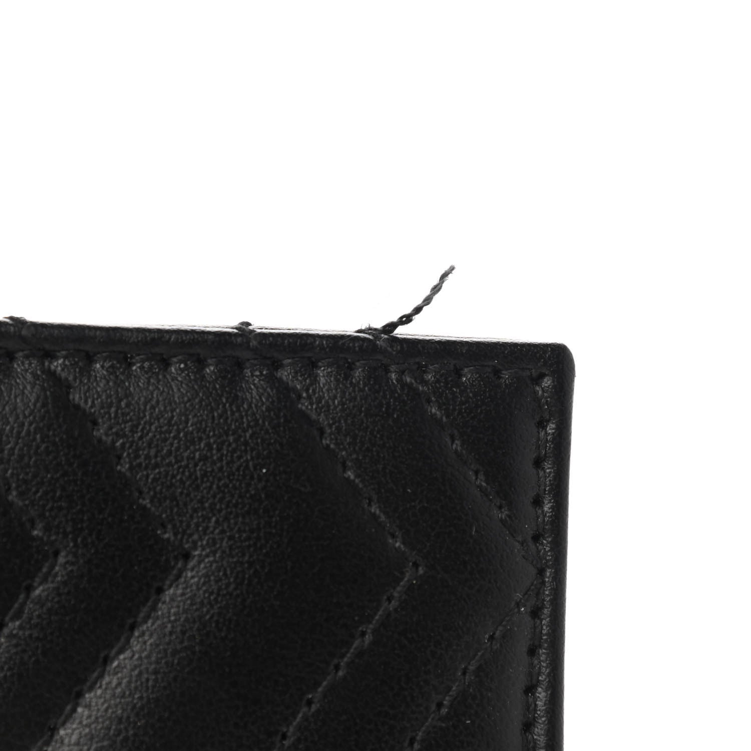Gucci Calfskin Matelasse GG Marmont Card Holder Black 7 of 8