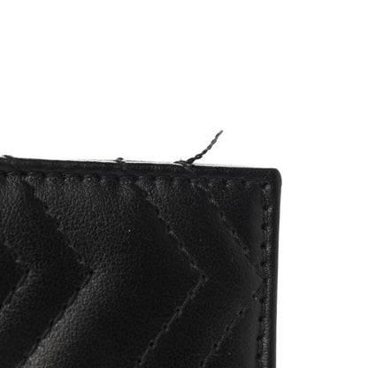 Gucci Calfskin Matelasse GG Marmont Card Holder Black 7 of 8