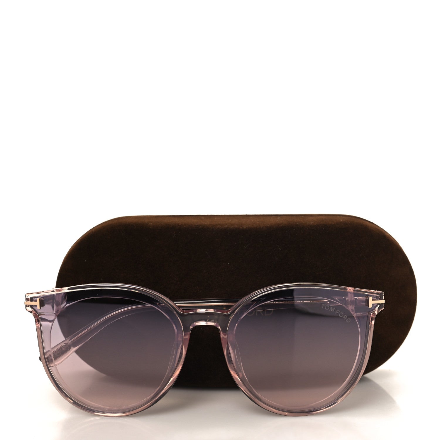 Tom Ford Acetate Round Eye Sunglasses TF807-K Pink 8 of 8