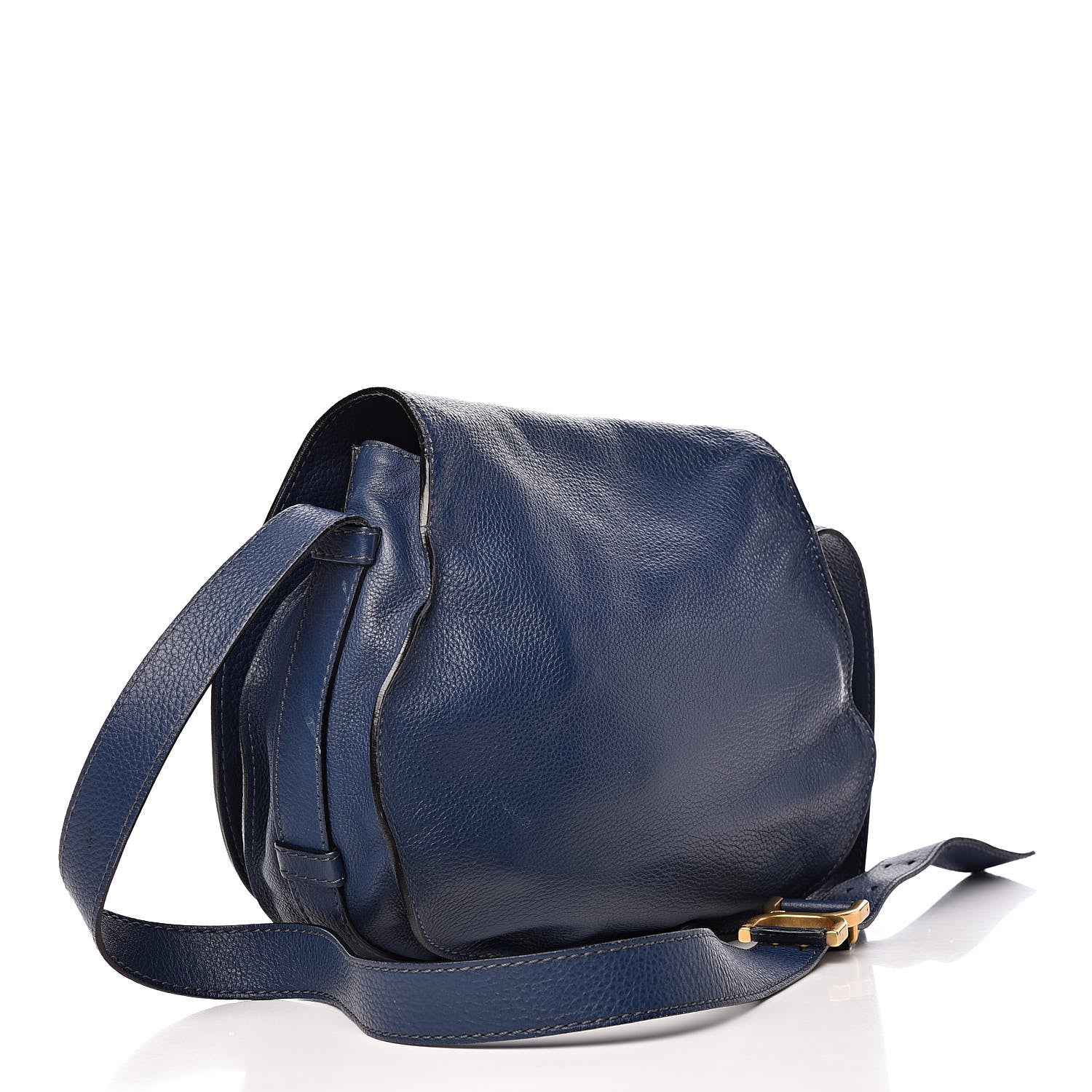 Chloe Calfskin Medium Marcie Round Crossbody Bag Royal Navy 3 of 14