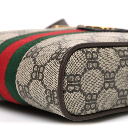 Gucci X BALENCIAGA BB Supreme Monogram Web Mini Ophidia Messenger Beige New Acero 10 of 10