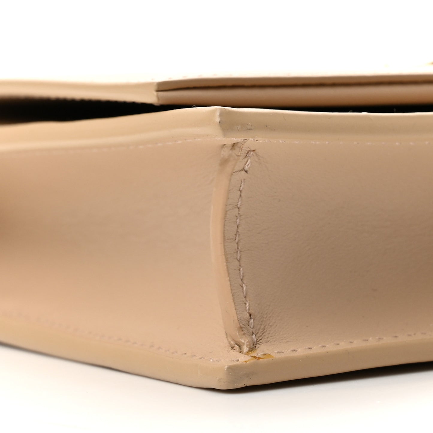 Smooth Calfskin Classic Monogram Kate Tassel Chain Wallet Nude Powder