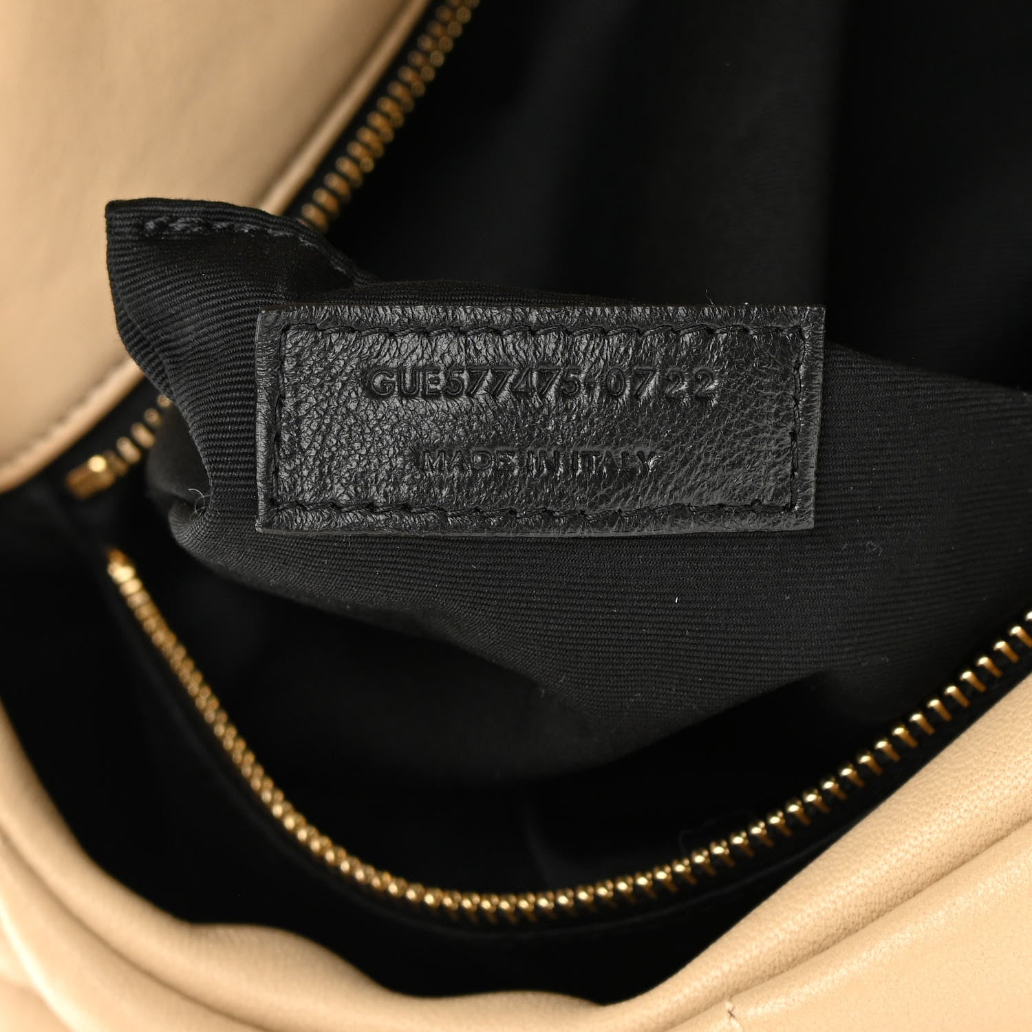 Saint Laurent Lambskin Quilted Medium Loulou Puffer Monogram Chain Satchel Dark Beige 7 of 12