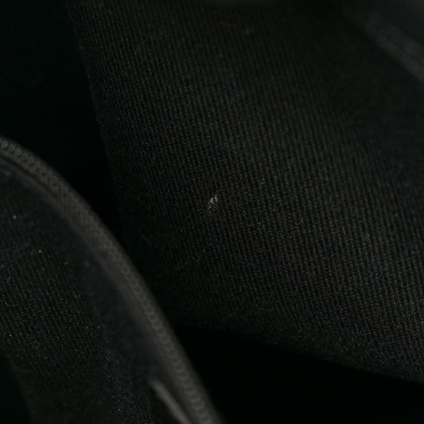 Mixed Fibers Calfskin Striped Medium Deauville Tote Black