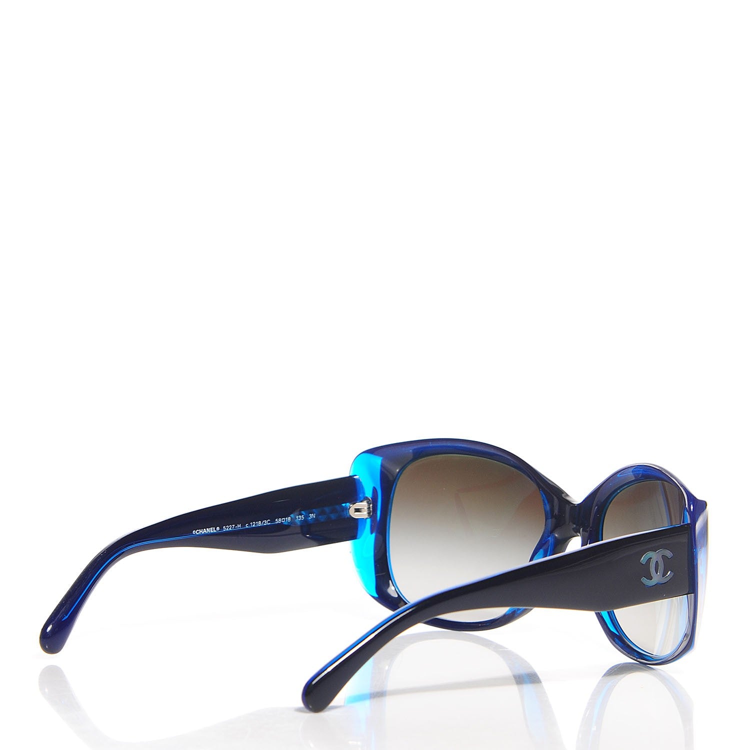 Chanel Mother of Pearl CC Sunglasses 5227-H Blue 3 of 7