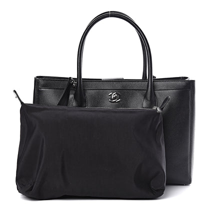 Chanel Calfskin Cerf Executive Shopper Tote Black 3 of 12