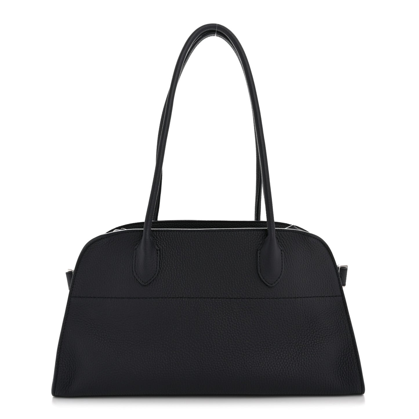 Matte Grained Calfskin Margaux Shoulder 12 Marine