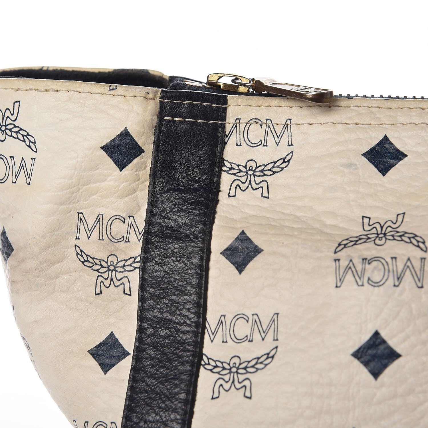 MCM Visetos Medium Tote White 14 of 23