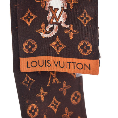 Louis Vuitton Silk Catogram Classic Bandeau Marron 3 of 4