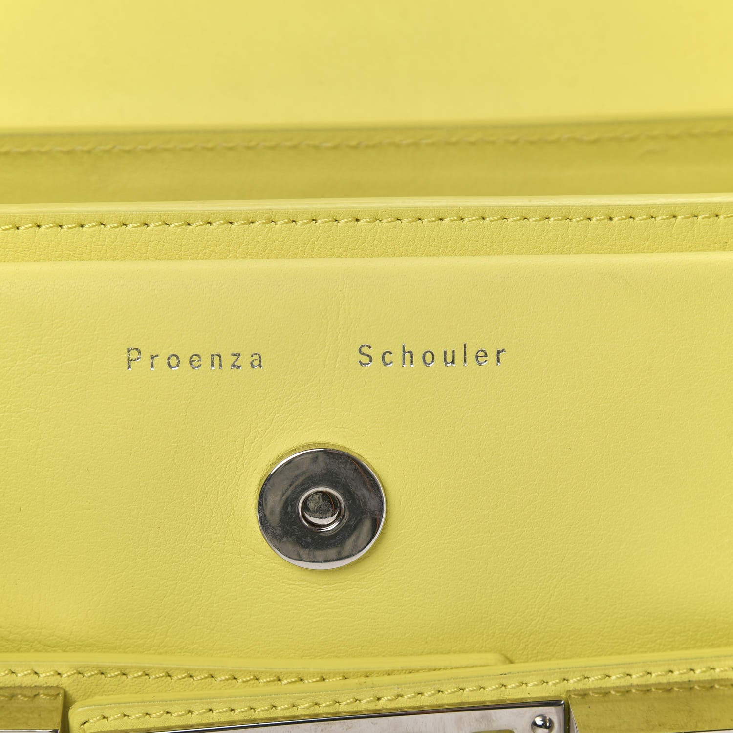 Proenza Schouler Calfskin Mini PS11 Classic Shoulder Bag Lemon 6 of 14