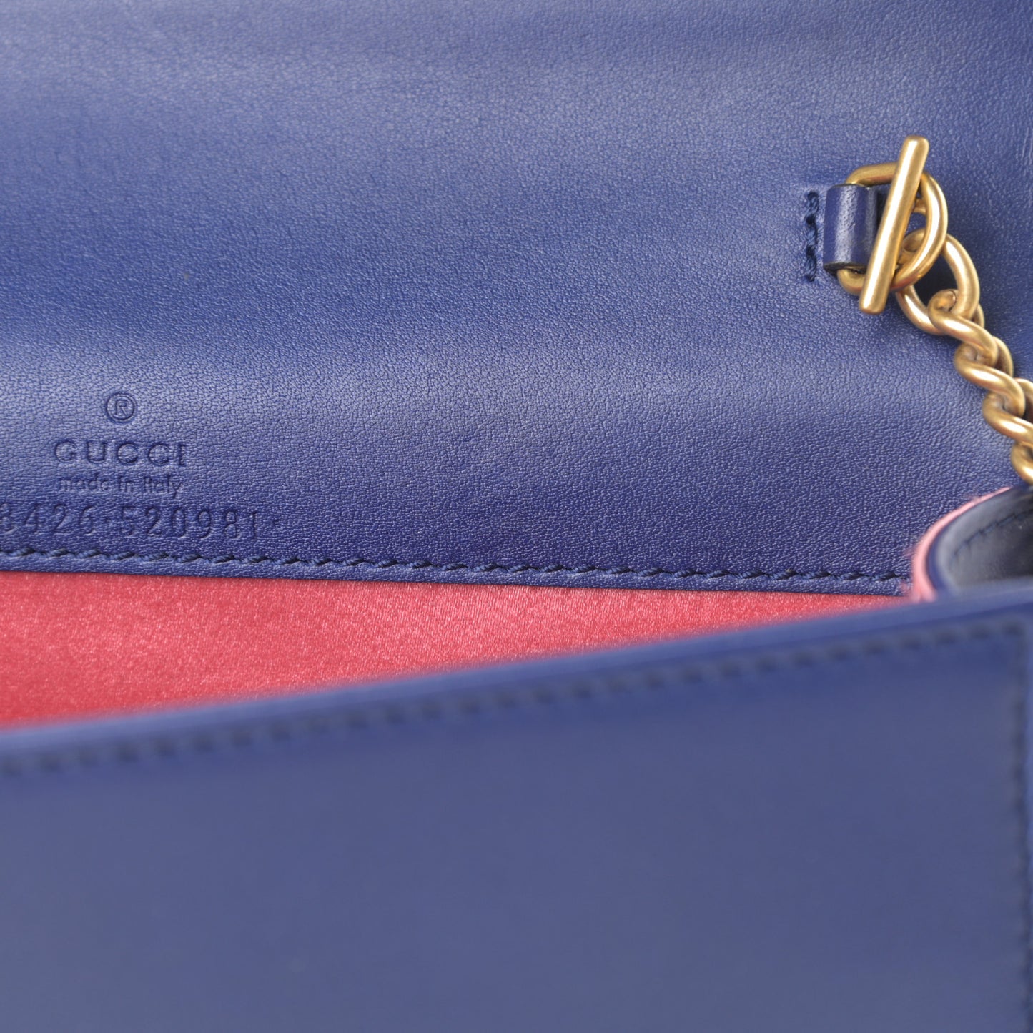 Velvet Matelasse GG Marmont Mini Bag Cobalt Blue