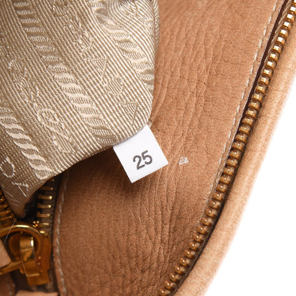 Prada Cervo Deerskin Shopping Satchel Naturale 9 of 15