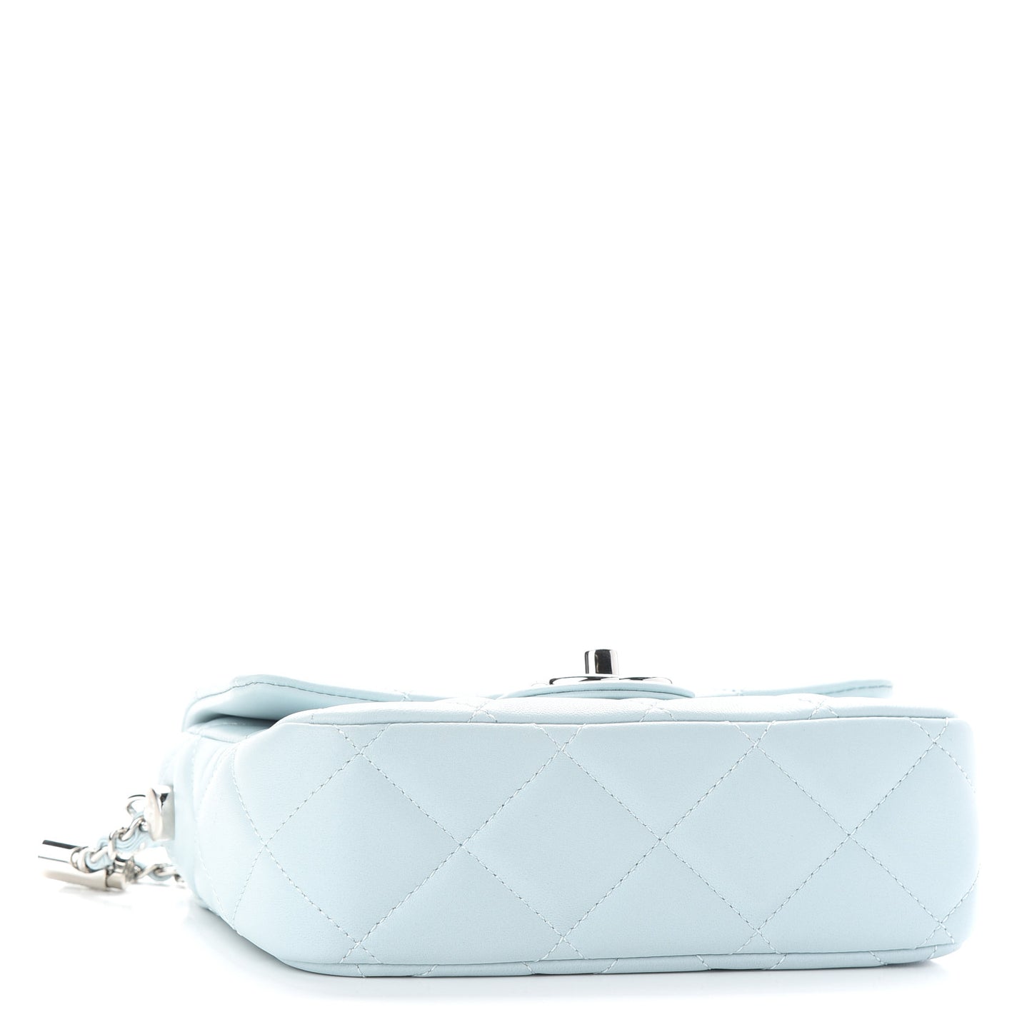 Lambskin Quilted Mini My Perfect Flap Light Blue