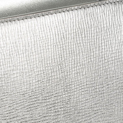 Christian Dior Grained Leather Medium Diorever Flap Silver 8 of 9