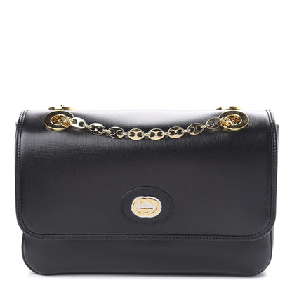 Gucci Azalea Calfskin Small Marina Chain Shoulder Bag Black 1 of 10