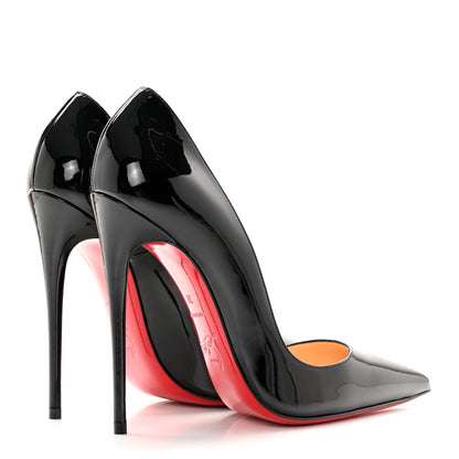 Christian Louboutin Patent So Kate 120 Pumps 38 Black 4 of 15