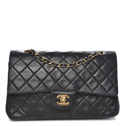 Chanel Lambskin Quilted Medium Double Flap Black 2 of 18