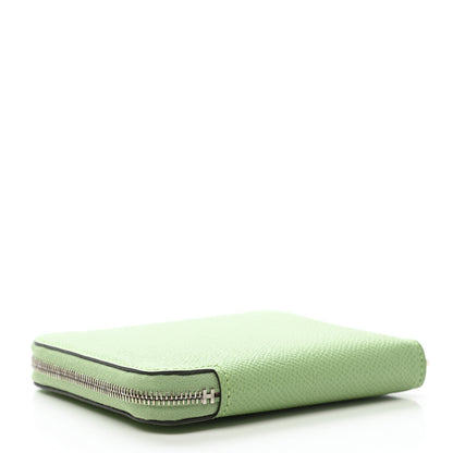 Hermes Epsom Silk'In Compact Wallet Vert Criquet 4 of 8
