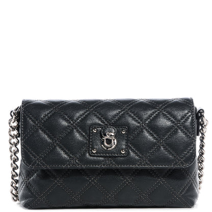 Marc Jacobs Leather Quilted The Single Grey 1 of 10