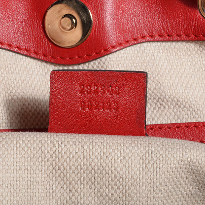 Gucci Monogram Medium Valentine Top Handle Bag Red 7 of 7