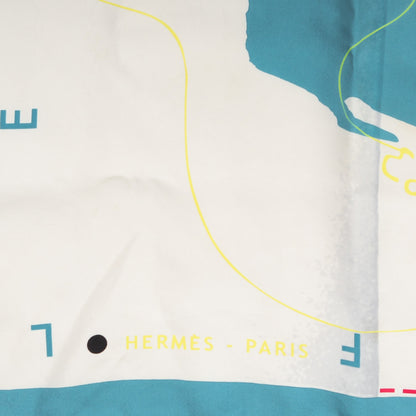 Hermes Silk Le Monde Est Une Fleuve Scarf 90 3 of 10