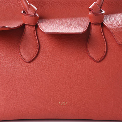 Celine Crisped Calfskin Large Tie Knot Tote Red 7 of 14