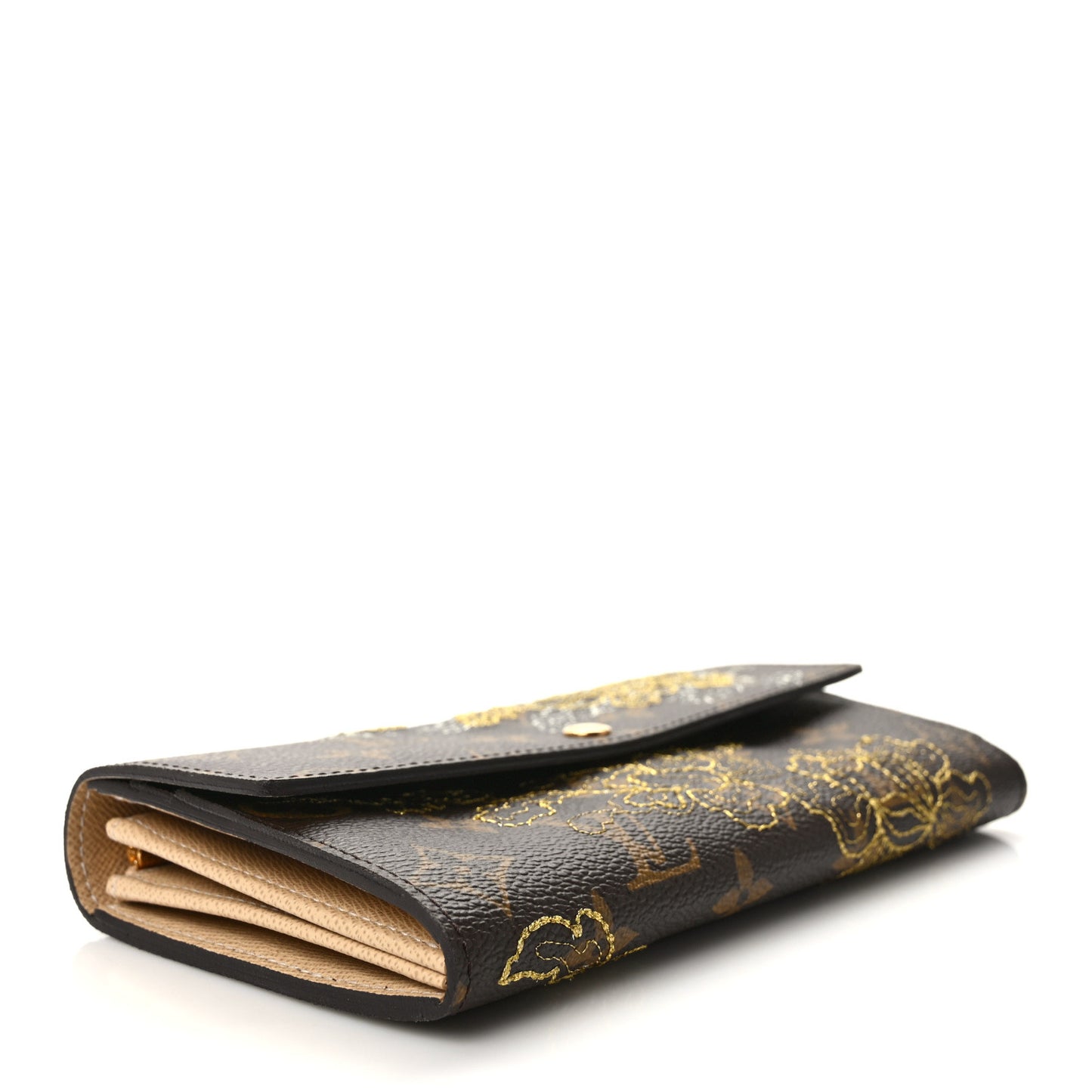 Monogram Dentelle Sarah Wallet Gold