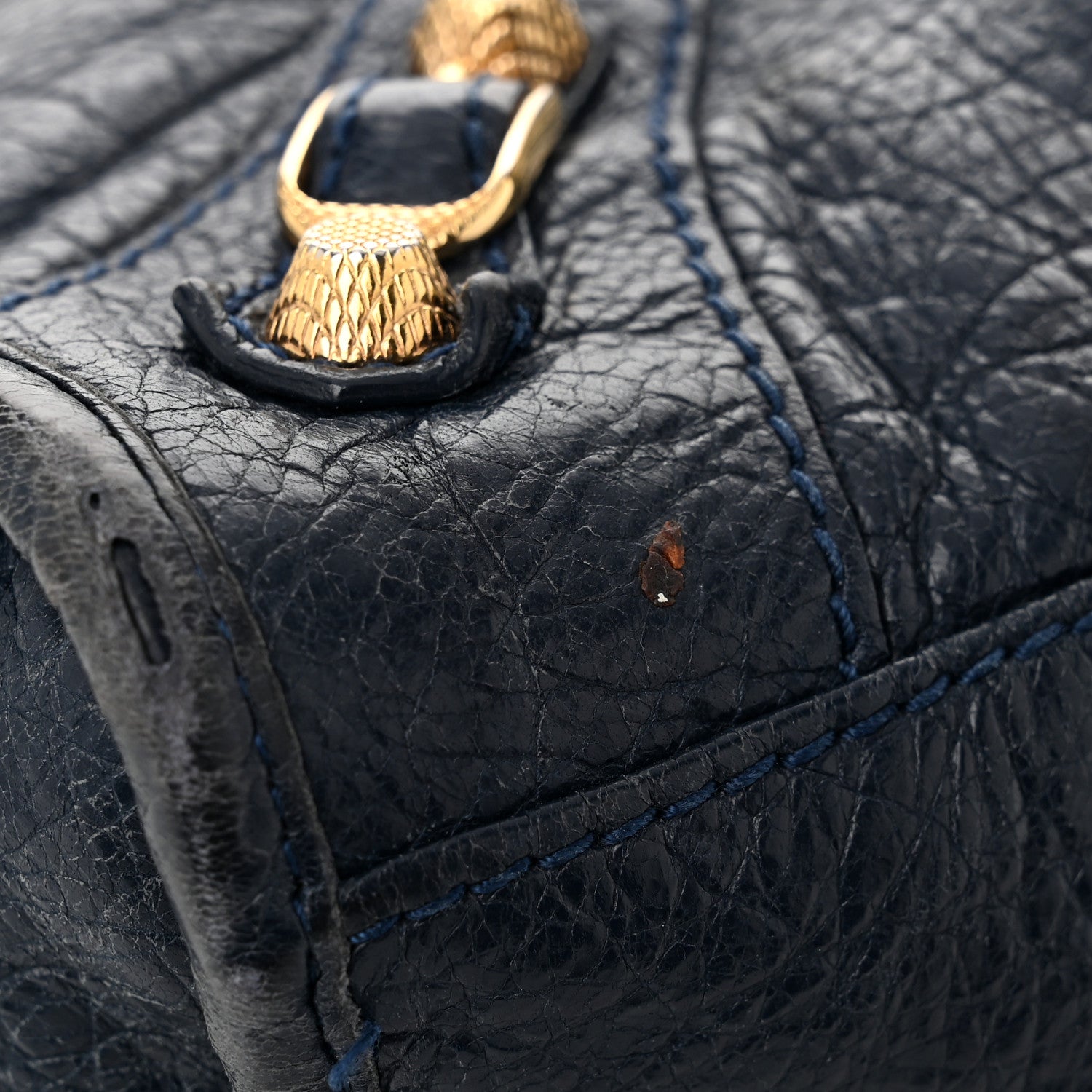 Balenciaga Agneau Giant 12 Gold Hardware City Bleu Obscur 13 of 15