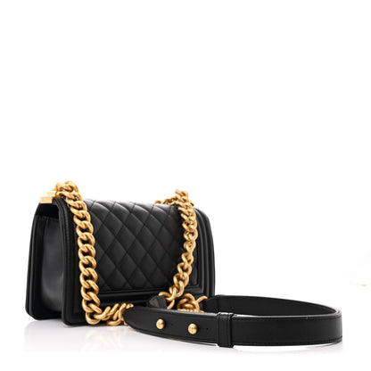 Chanel Calfskin Quilted Small Boy Flap Black 3 of 10