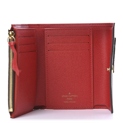 Louis Vuitton Damier Ebene Stories Victorine Wallet Red 5 of 8