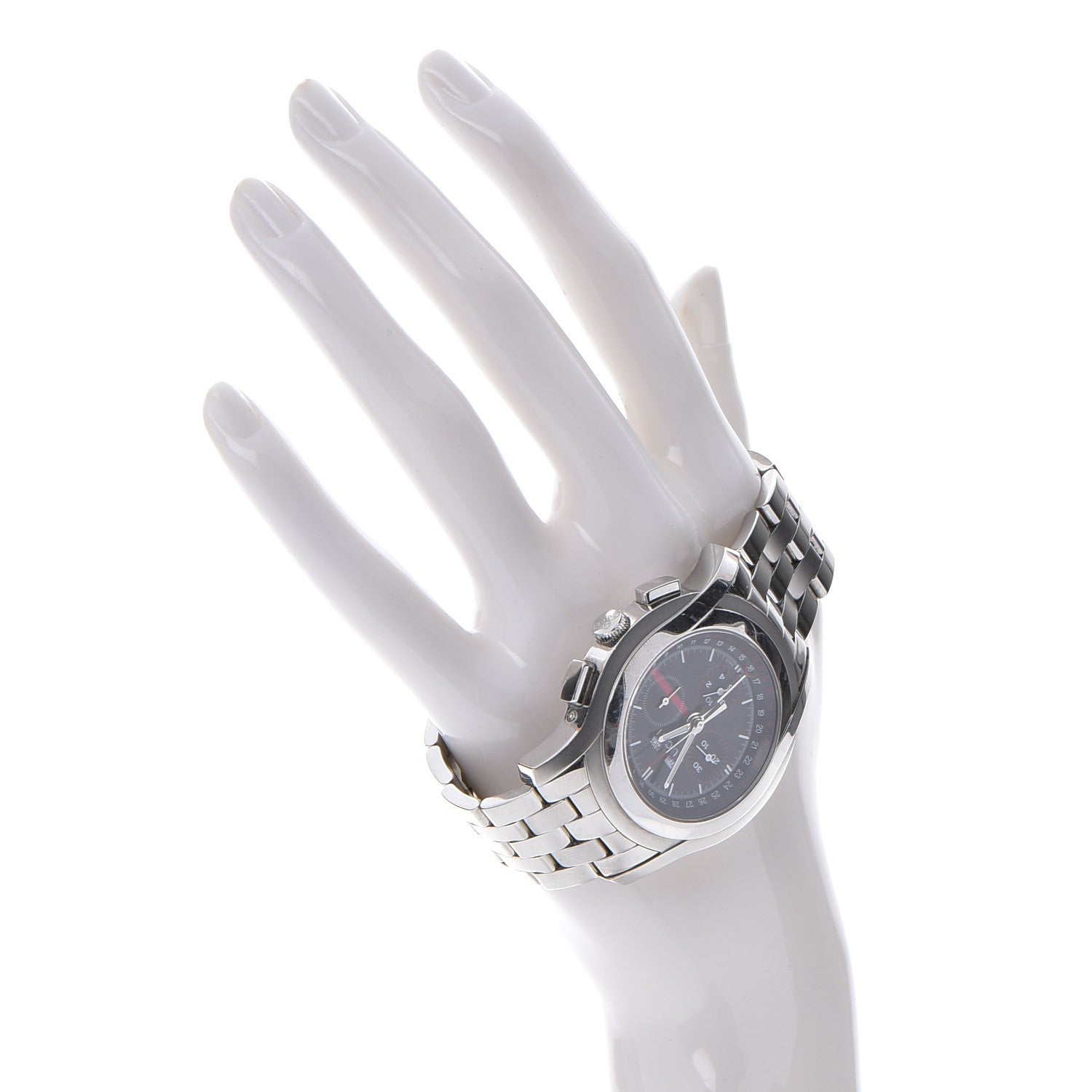 Gucci Stainless Steel 42mm 5500 Chronograph Quartz Watch Black 2 of 9