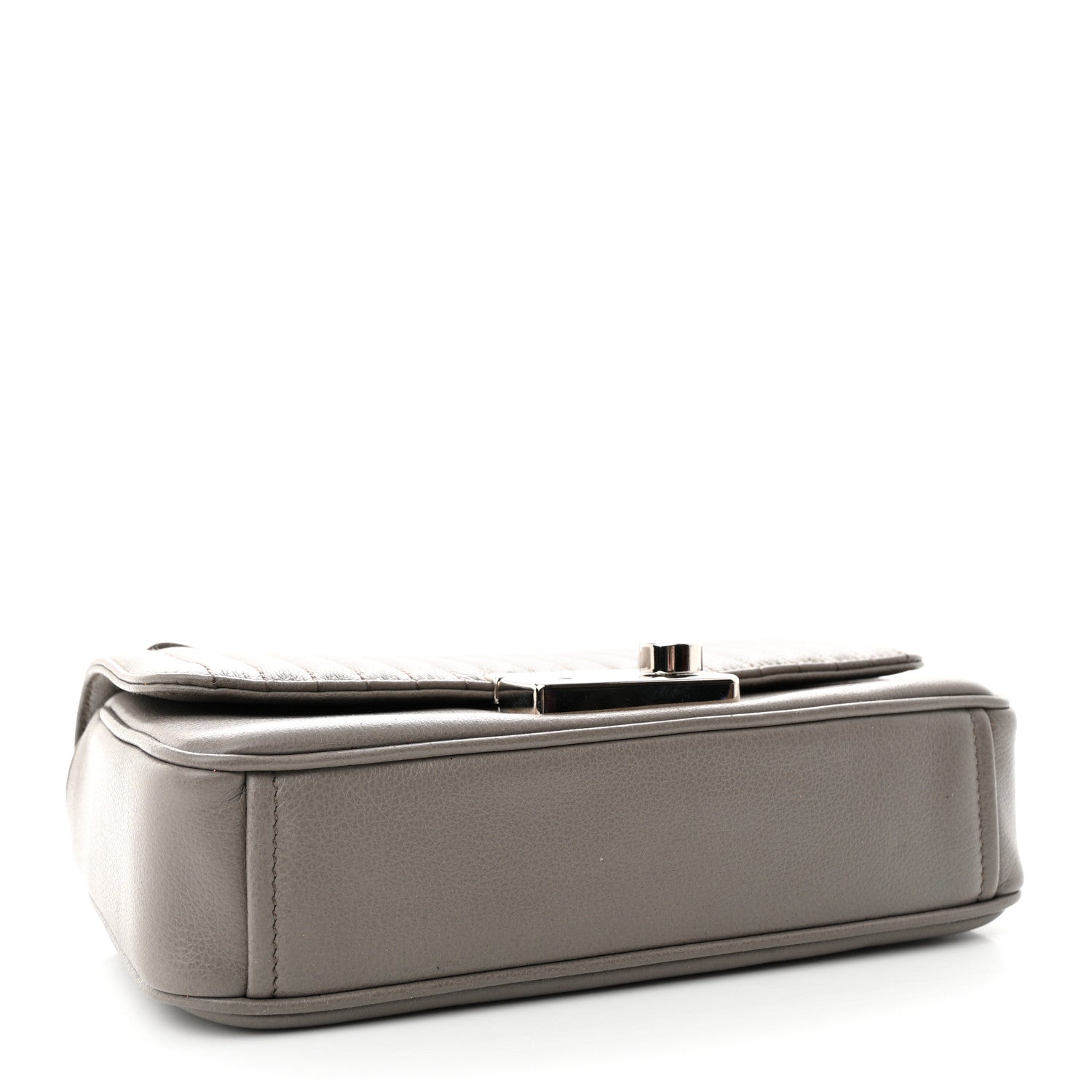 Prada Glace Calfskin Impunture Diagramme Sound Flap Chain Crossbody Bag Argilla 4 of 13