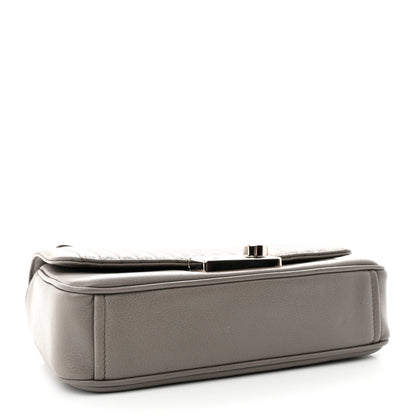 Prada Glace Calfskin Impunture Diagramme Sound Flap Chain Crossbody Bag Argilla 4 of 13