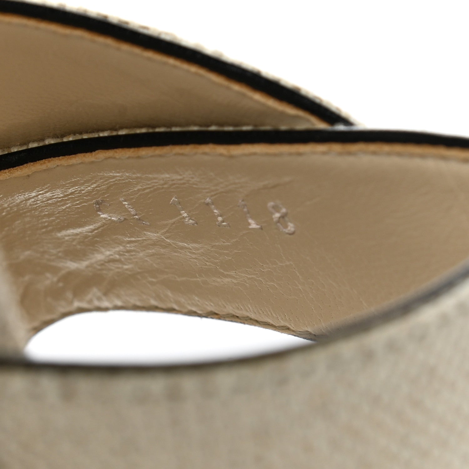 Louis Vuitton Canvas Calfskin Postcard Wedge Sandals 41 Ecru 7 of 9