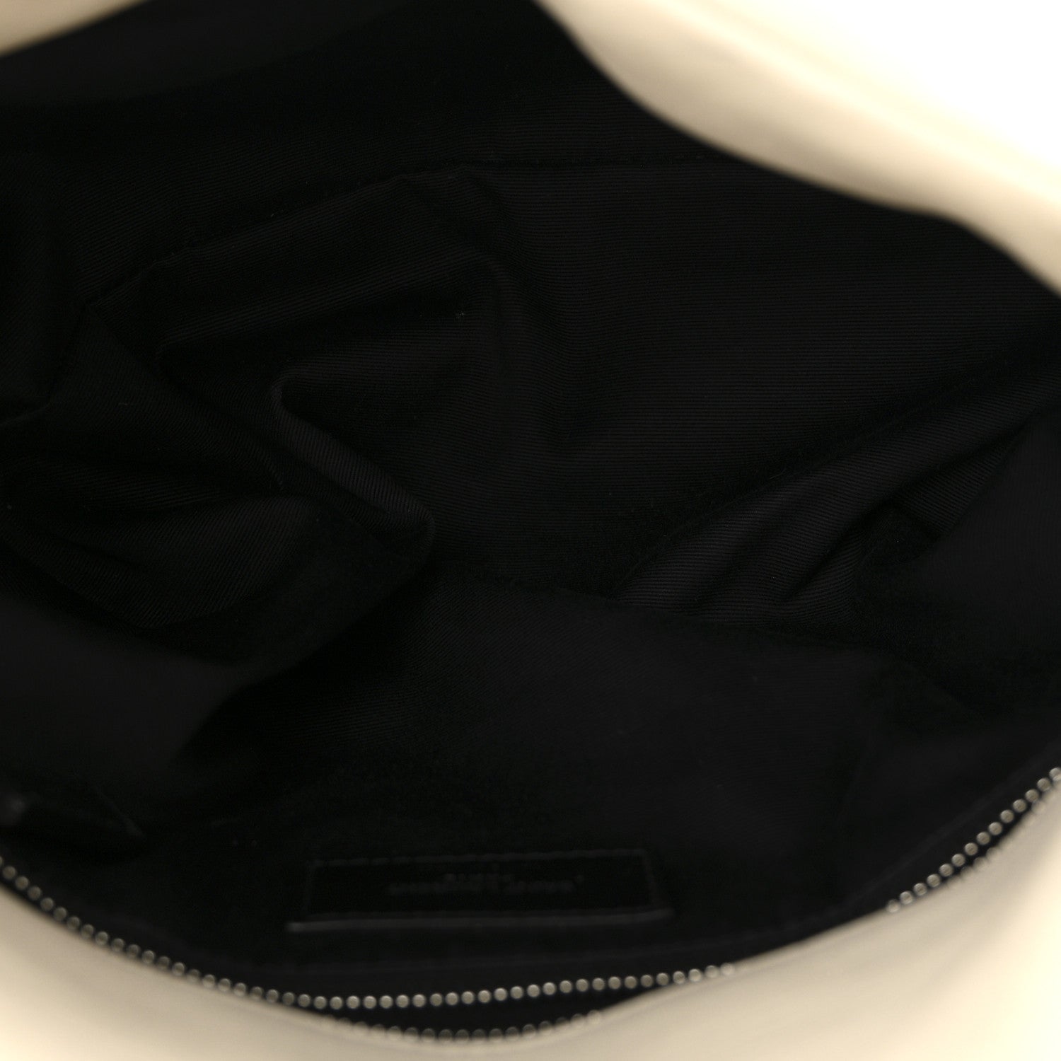 Saint Laurent Lambskin Quilted Small Loulou Puffer Monogram Chain Satchel Blanc Vintage 5 of 9