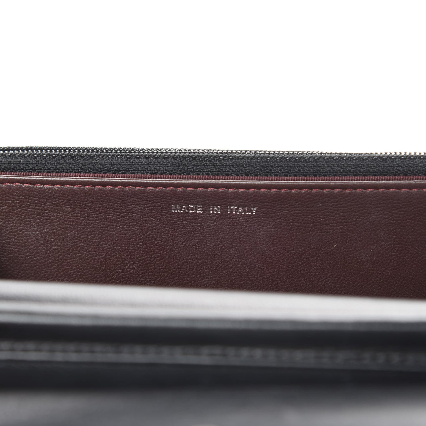 Lambskin Quilted Wallet On Chain WOC Black